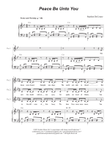Peace Be Unto You (Vocal solo with Unison choir)