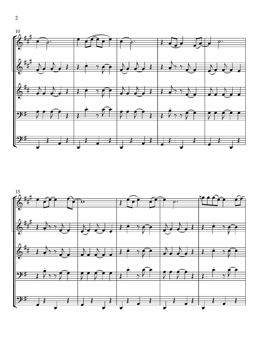 Honky Cat Honky Cat Brass Quintet scores gallery preview page 2