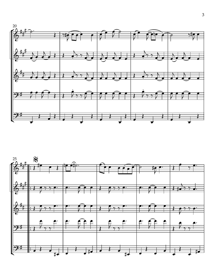 Honky Cat Honky Cat Brass Quintet scores gallery preview page 3