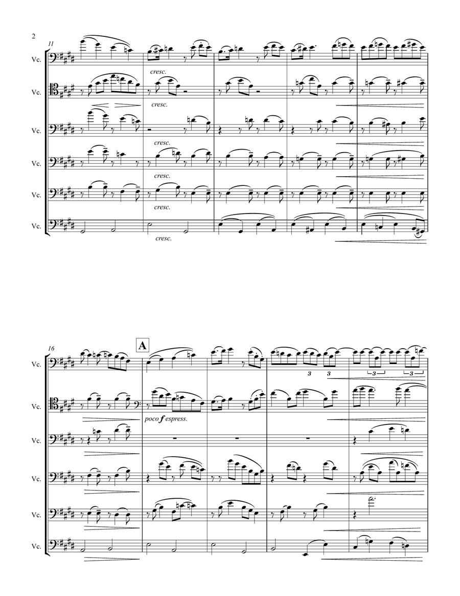 Piano Quartet No. 3 in C minor, 3rd Movt. (abr.) Piano Quartet scores gallery preview page 2