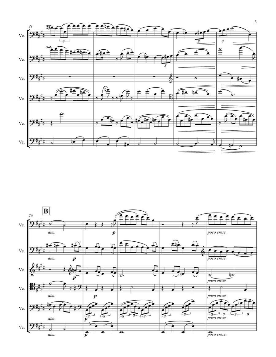 Piano Quartet No. 3 in C minor, 3rd Movt. (abr.) Piano Quartet scores gallery preview page 3