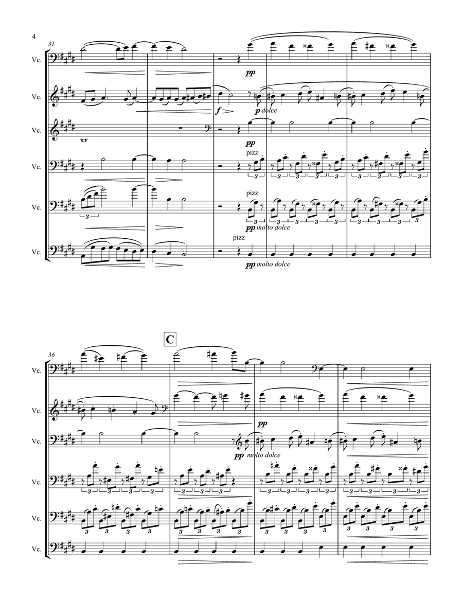 Piano Quartet No. 3 in C minor, 3rd Movt. (abr.) Piano Quartet scores gallery preview page 4