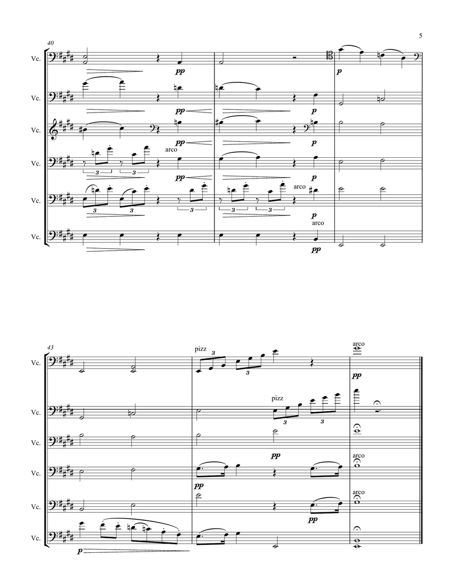 Piano Quartet No. 3 in C minor, 3rd Movt. (abr.) Piano Quartet scores gallery preview page 5