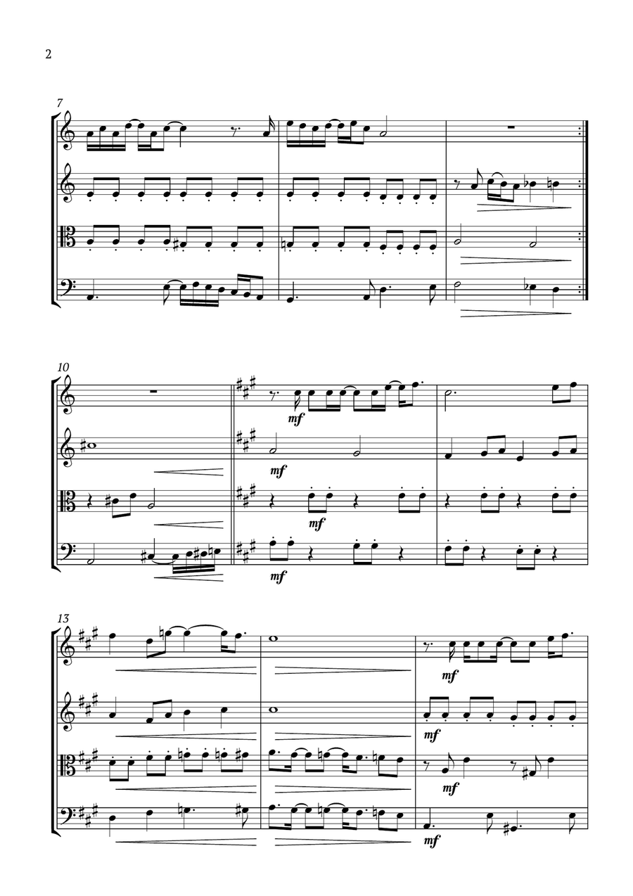 Something String Quartet scores gallery preview page 2