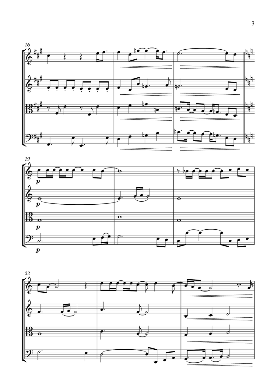 Something String Quartet scores gallery preview page 3