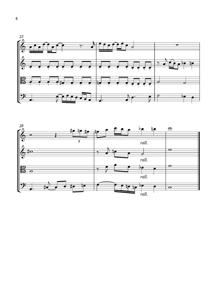 Something String Quartet scores gallery preview page 4