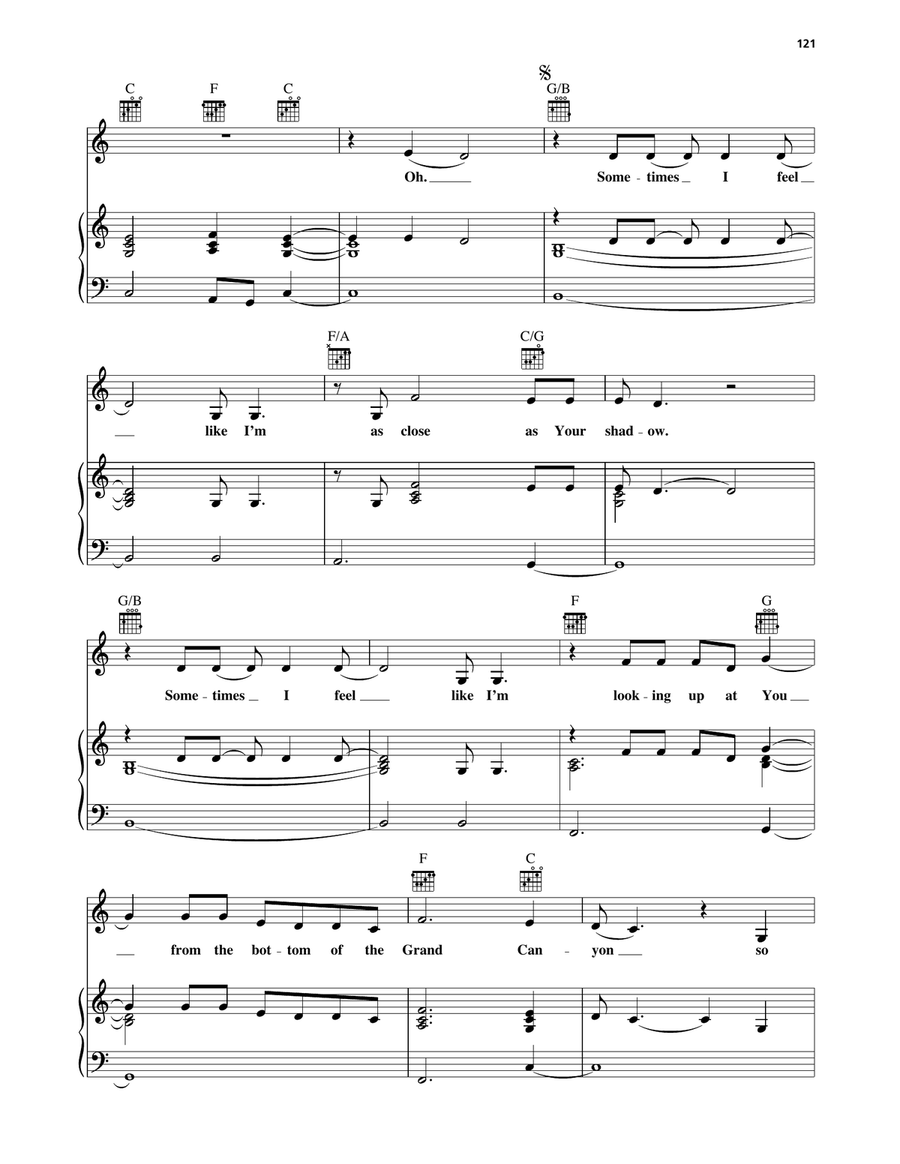 Grand Canyon Grand Canyon Piano, Vocal, Guitar scores gallery preview page 4