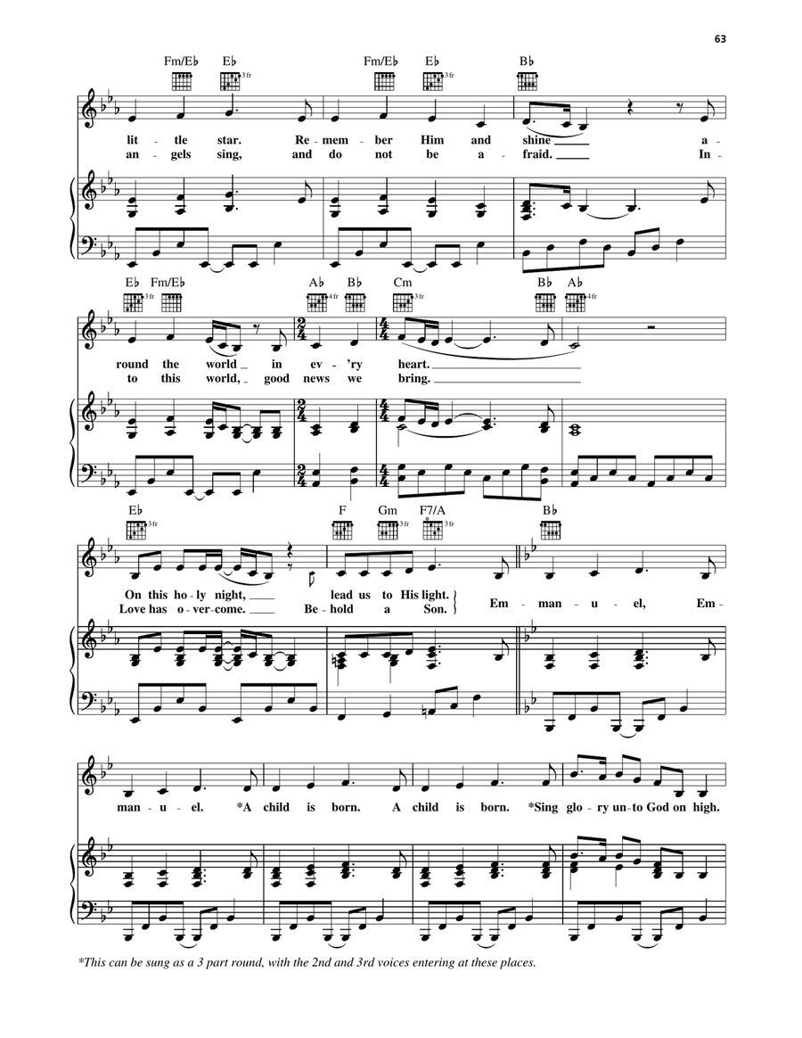 Emmanuel Emmanuel Piano, Vocal, Guitar scores gallery preview page 2