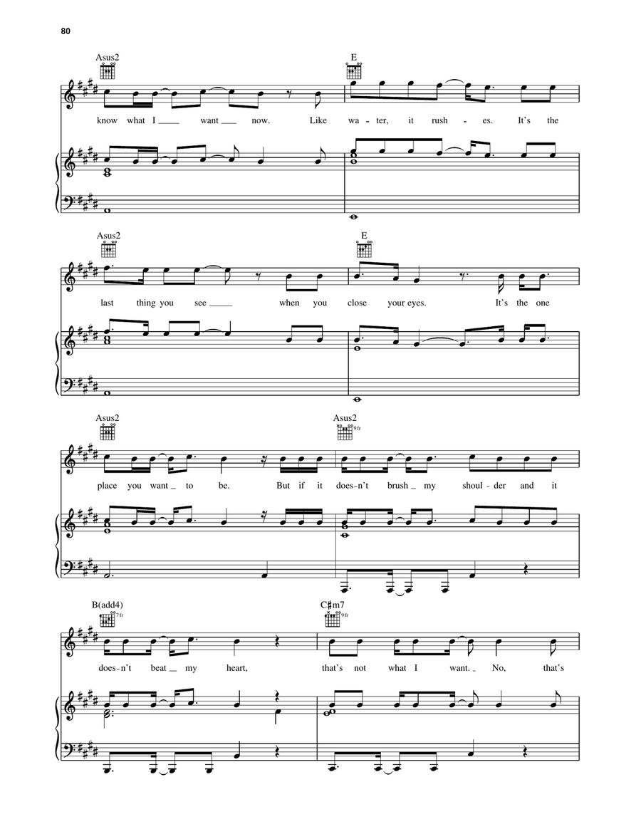 Wishing Heart Wishing Heart Piano, Vocal, Guitar scores gallery preview page 2