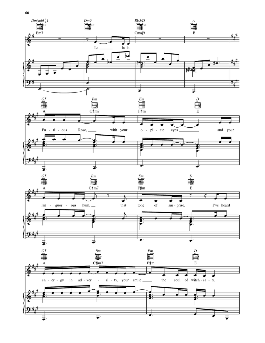 Furious Rose Furious Rose Piano, Vocal, Guitar scores gallery preview page 3