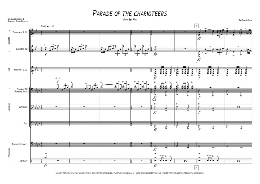 Parade Of The Charioteers Chamber Music scores gallery preview page 1