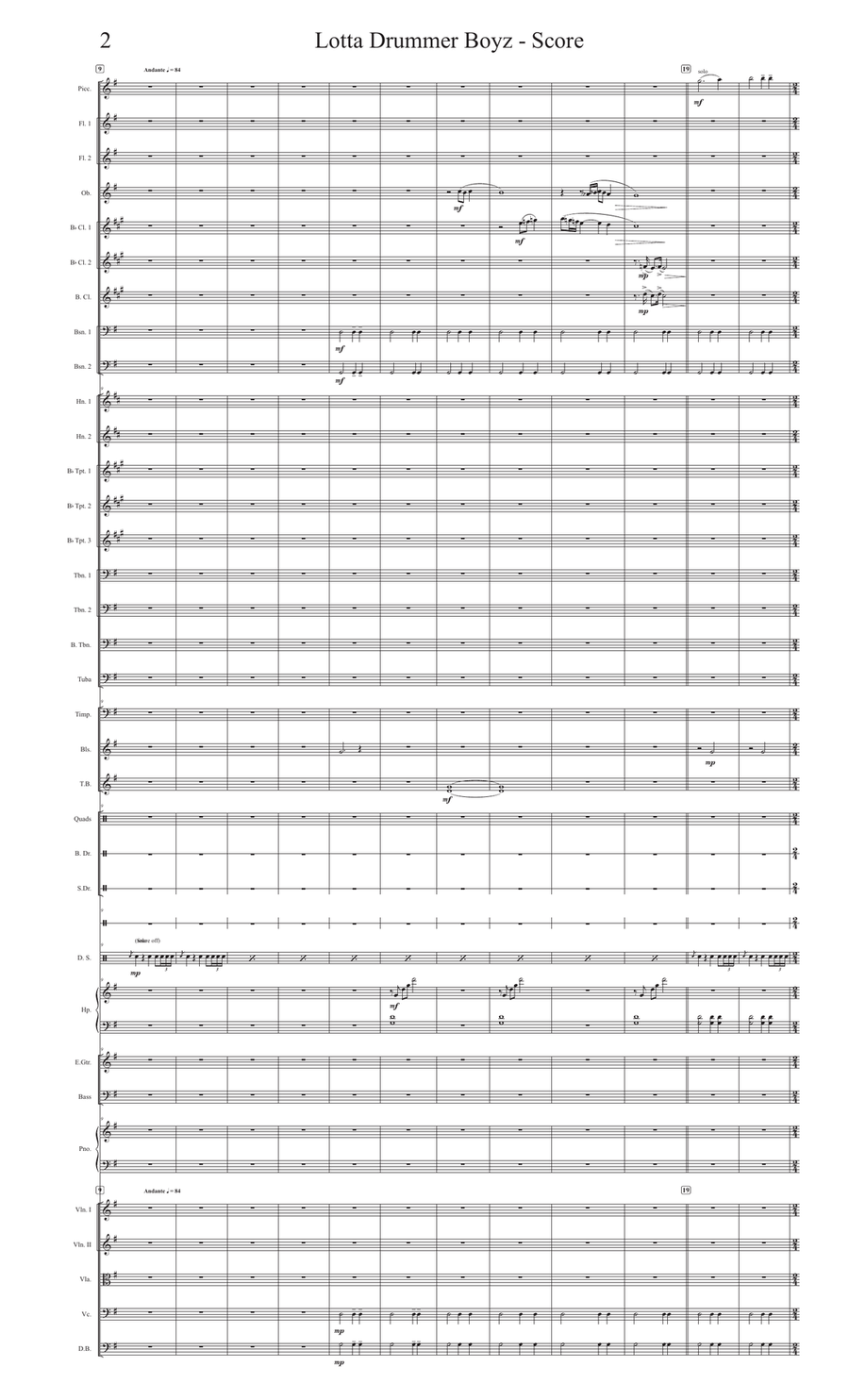 The Little Drummer Boy Full Orchestra scores gallery preview page 2