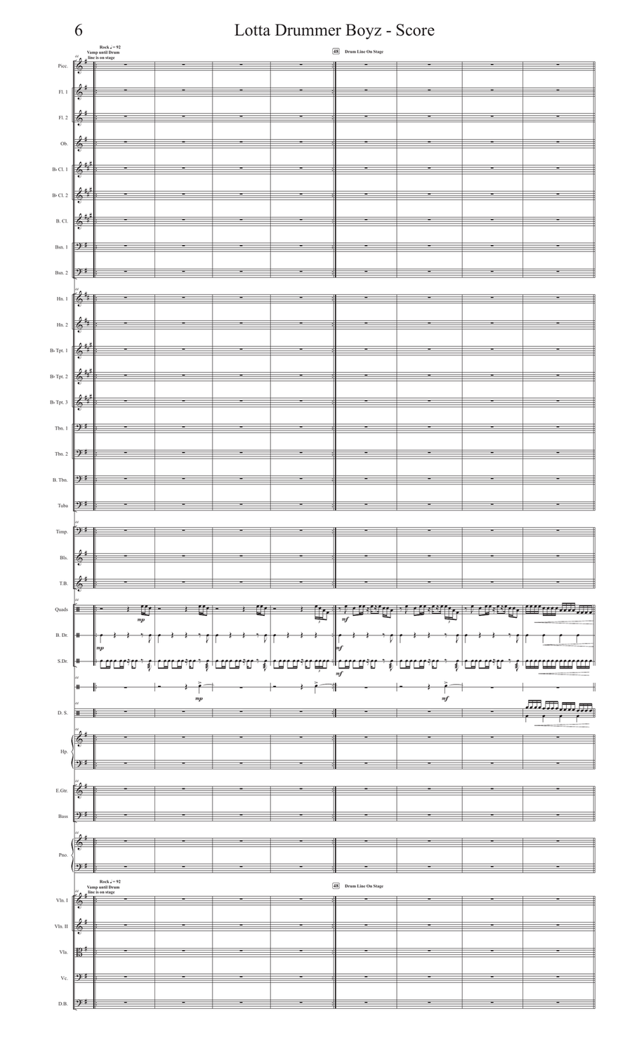 The Little Drummer Boy Full Orchestra scores gallery preview page 6