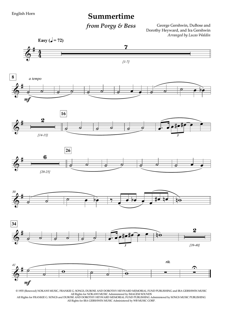 Summertime Summertime Full Orchestra scores gallery preview page 4