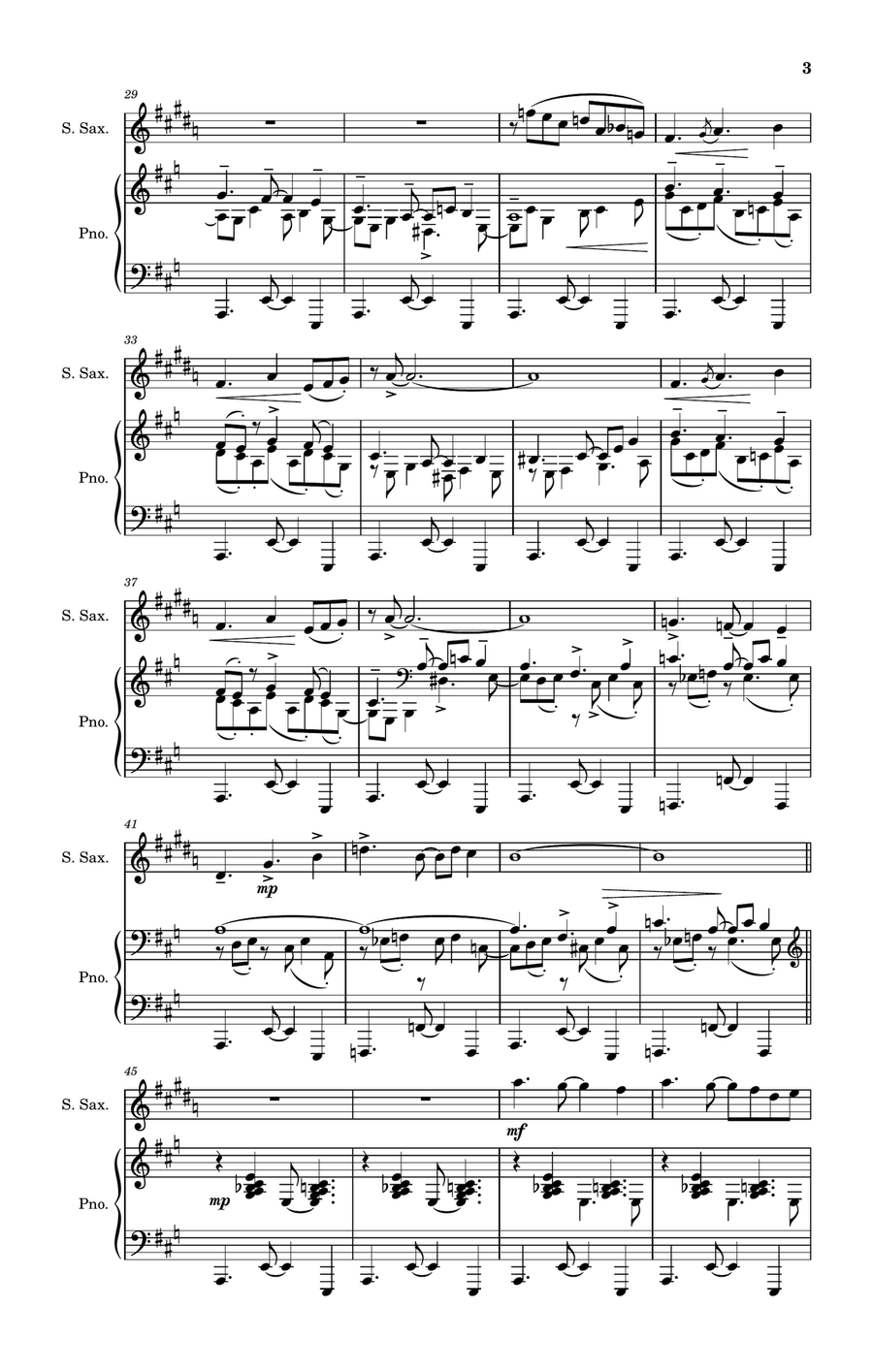 Sketch (Napev) Sketch (Napev) Soprano Saxophone scores gallery preview page 3