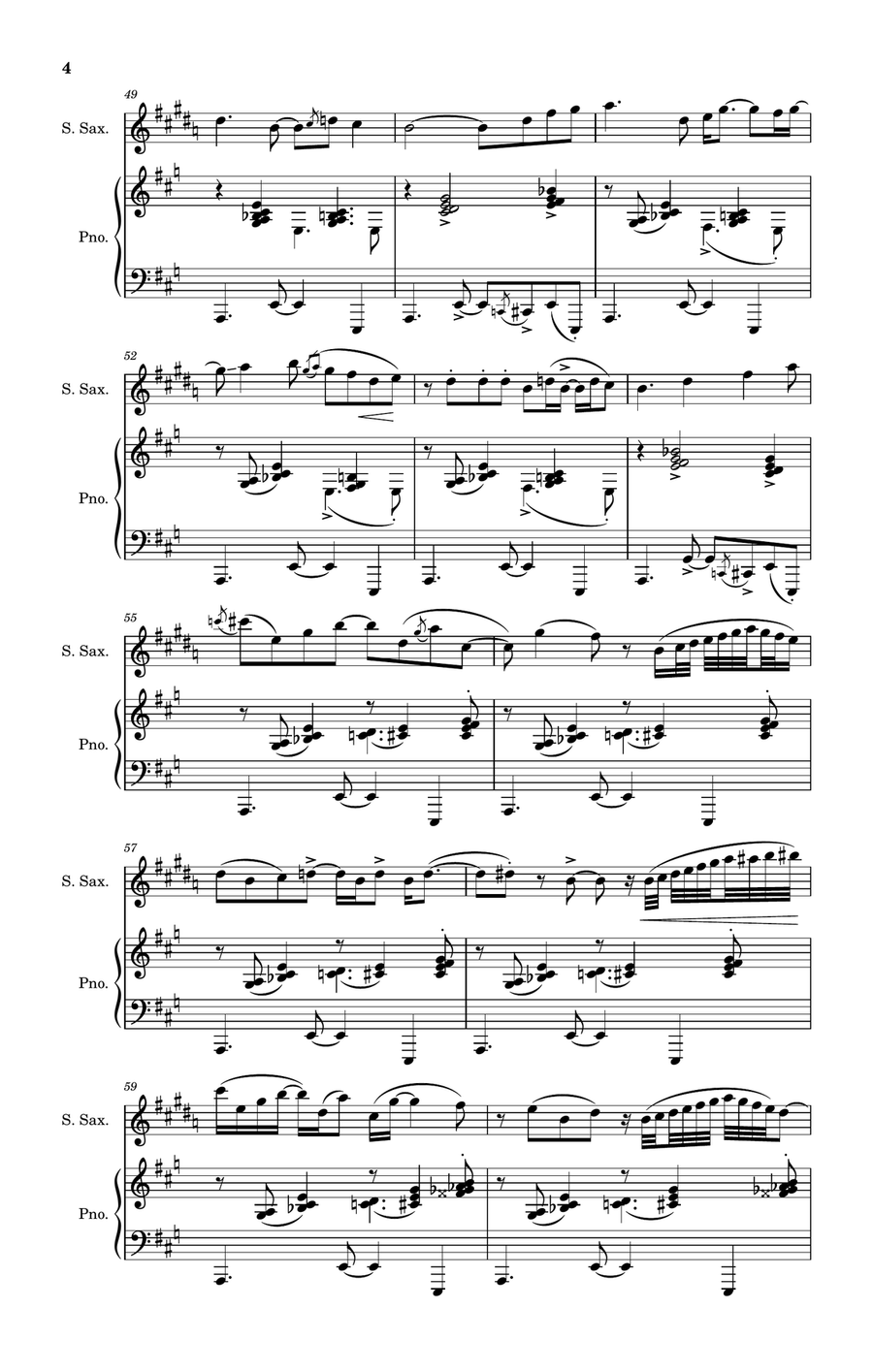 Sketch (Napev) Sketch (Napev) Soprano Saxophone scores gallery preview page 4