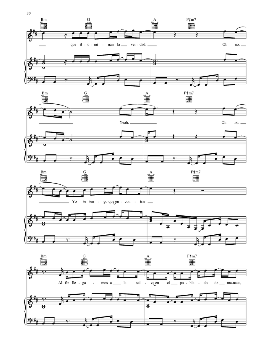Chaman Piano, Vocal, Guitar scores gallery preview page 3