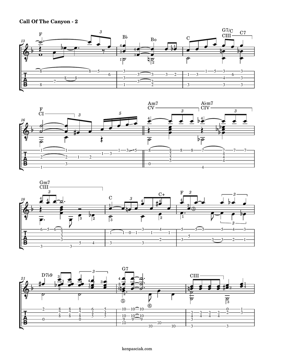 Call Of The Canyon Call Of The Canyon Acoustic Guitar scores gallery preview page 2