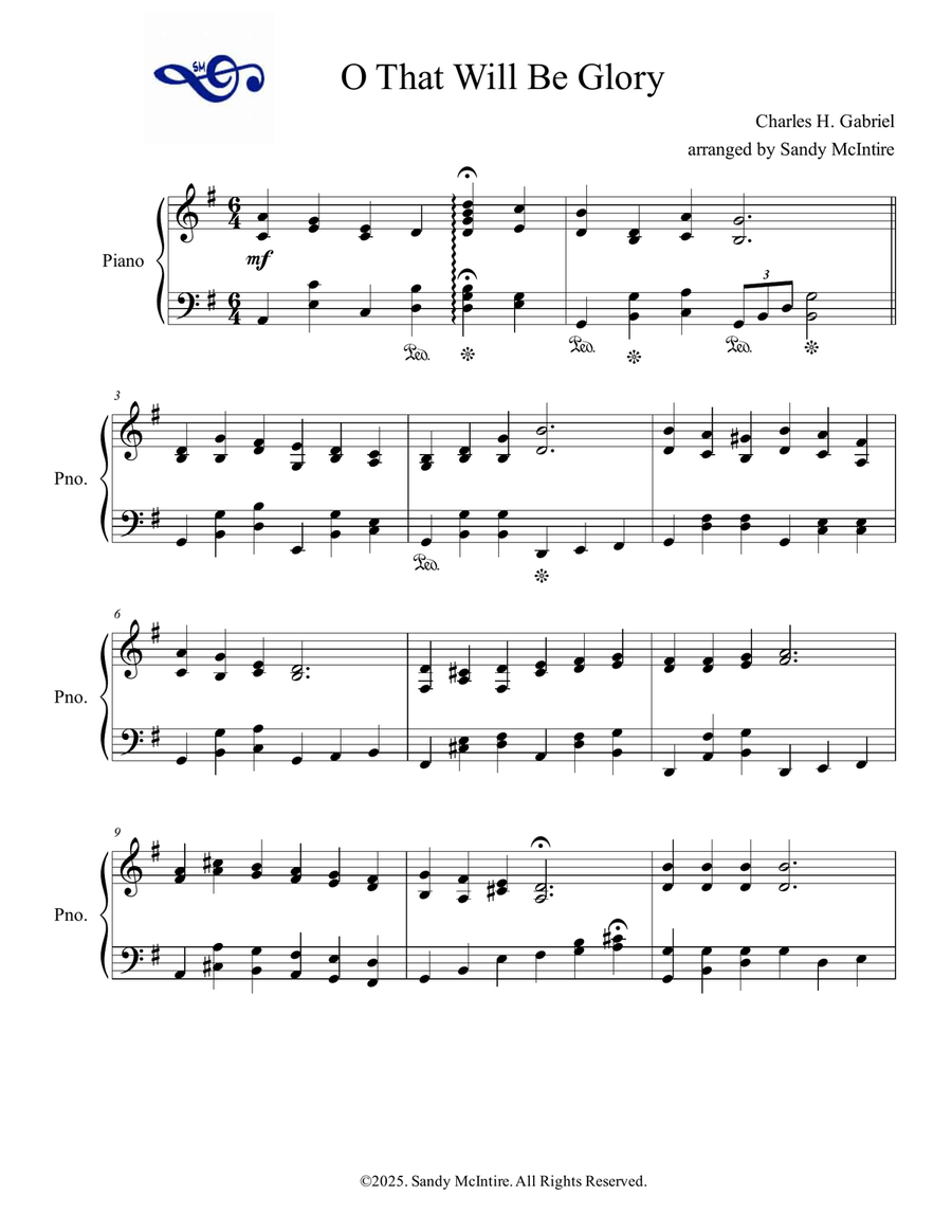 O That Will Be Glory O That Will Be Glory Piano Solo scores gallery preview page 2