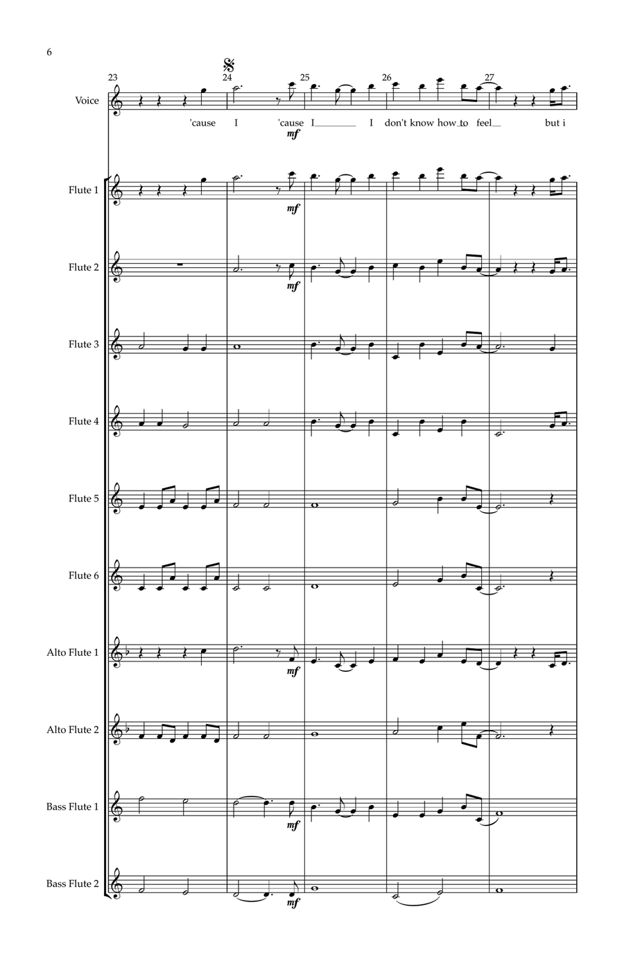 What Was I Made For? What Was I Made For? Woodwind Ensemble scores gallery preview page 6