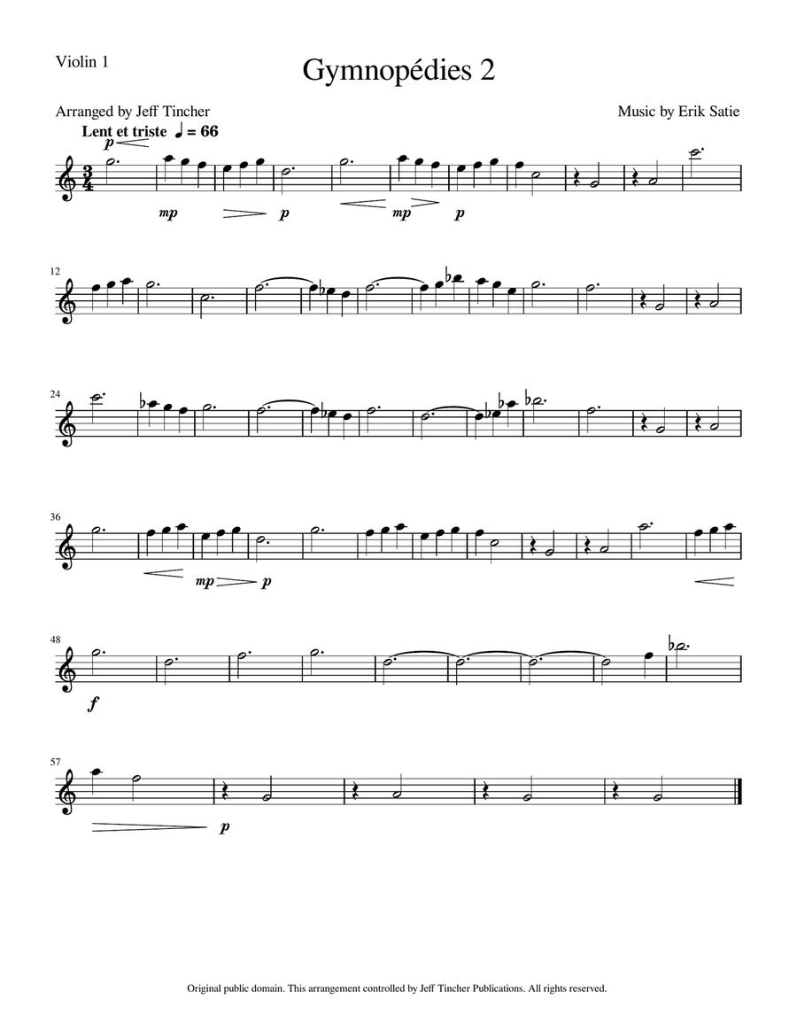 Gymnopedies 2 Gymnopedies 2 String Quartet scores gallery preview page 4