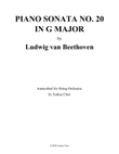 Piano Sonata No. 20 in G Major, Op. 49, No. 2, 