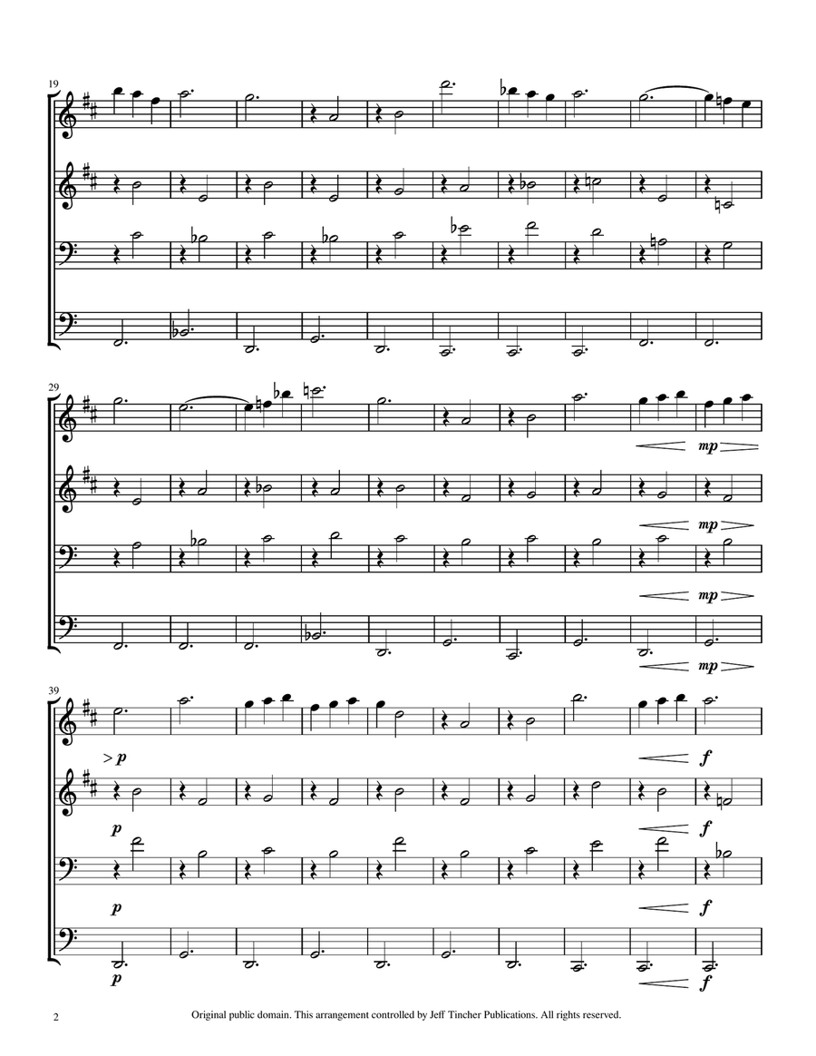 Gymnopedies 2 Gymnopedies 2 Brass Quartet scores gallery preview page 3