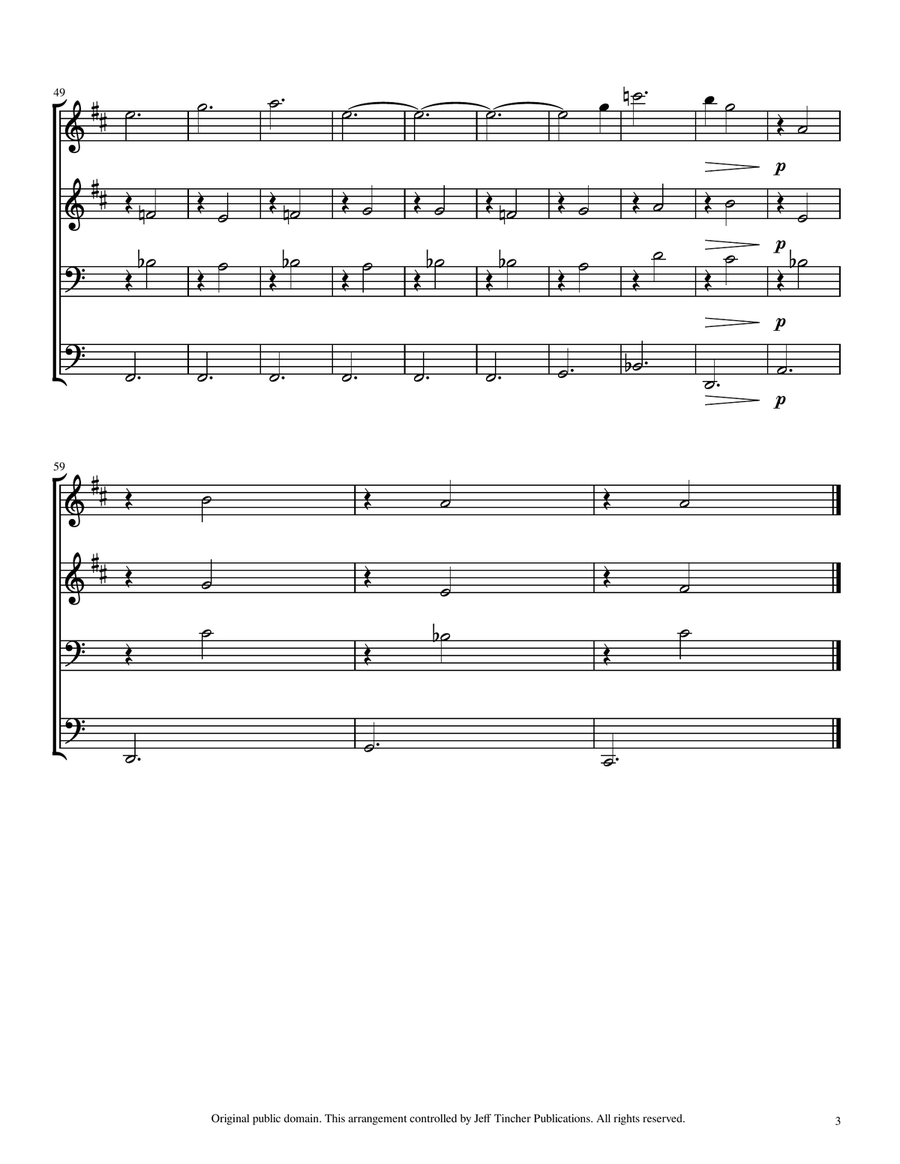 Gymnopedies 2 Gymnopedies 2 Brass Quartet scores gallery preview page 4
