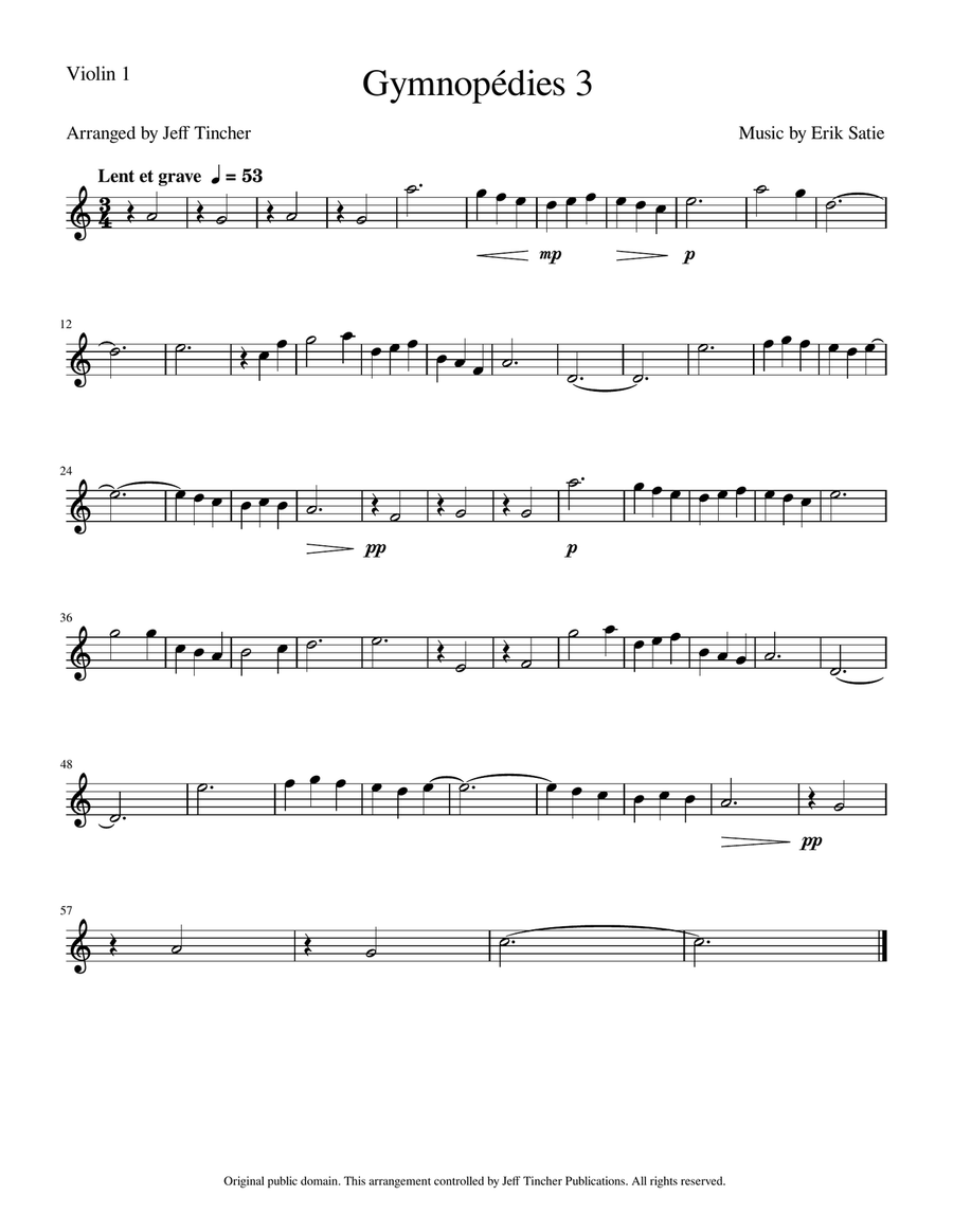Gymnopedies 3 Gymnopedies 3 String Quartet scores gallery preview page 4