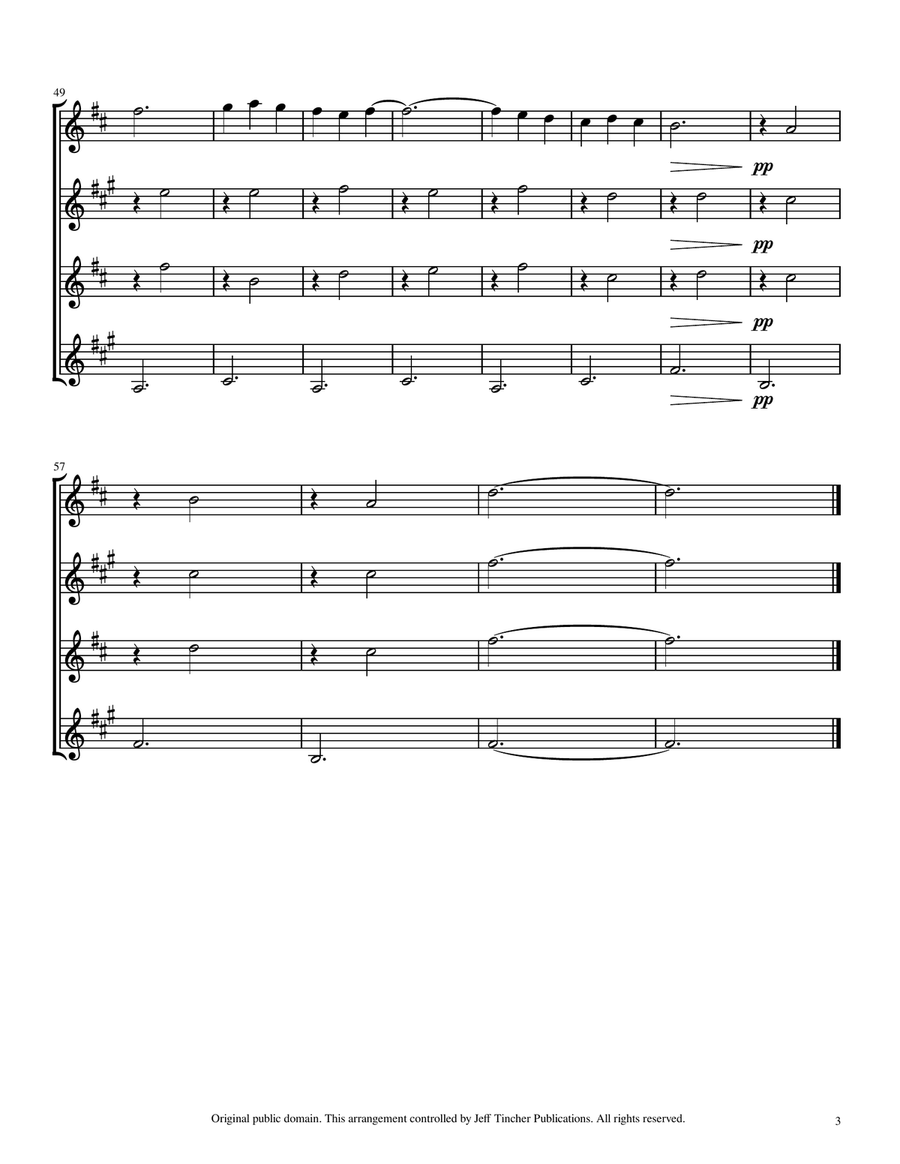 Gymnopedies 3 Gymnopedies 3 Saxophone Quartet scores gallery preview page 4