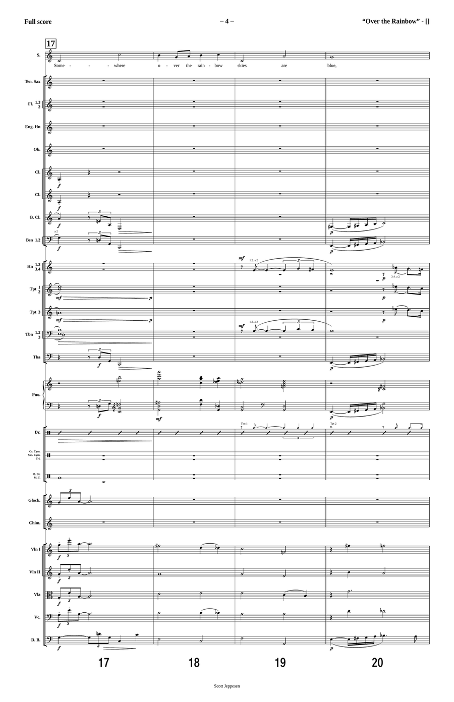 Over The Rainbow Over The Rainbow Full Orchestra scores gallery preview page 4