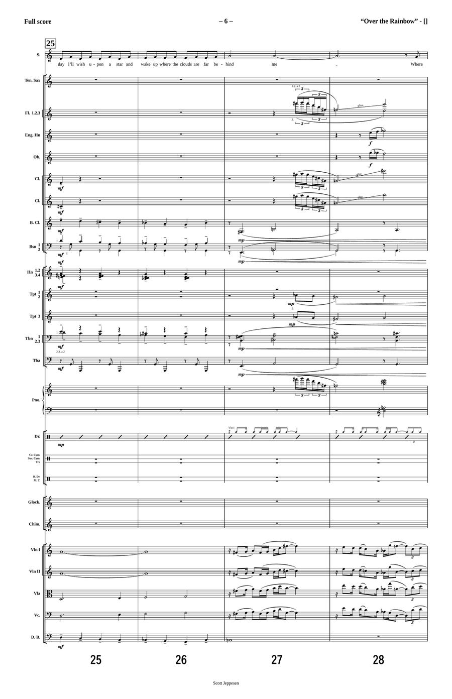 Over The Rainbow Over The Rainbow Full Orchestra scores gallery preview page 6