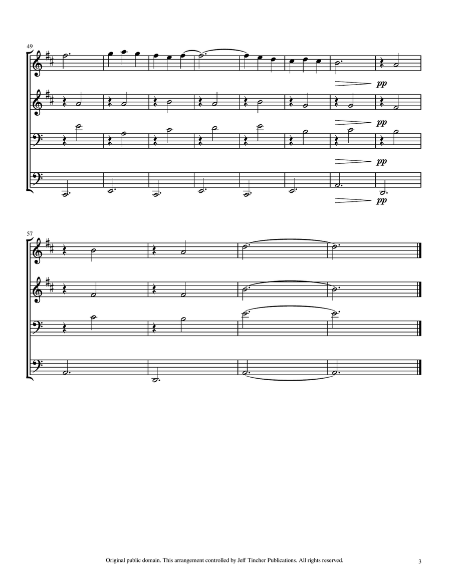 Gymnopedies 3 Gymnopedies 3 Brass Quartet scores gallery preview page 4