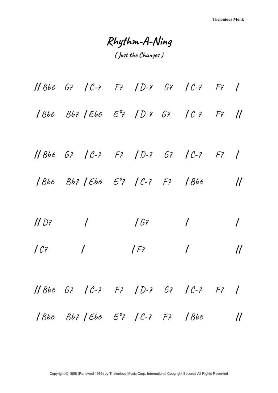 Rhythm-A-Ning Rhythm-A-Ning Piano scores gallery preview page 1