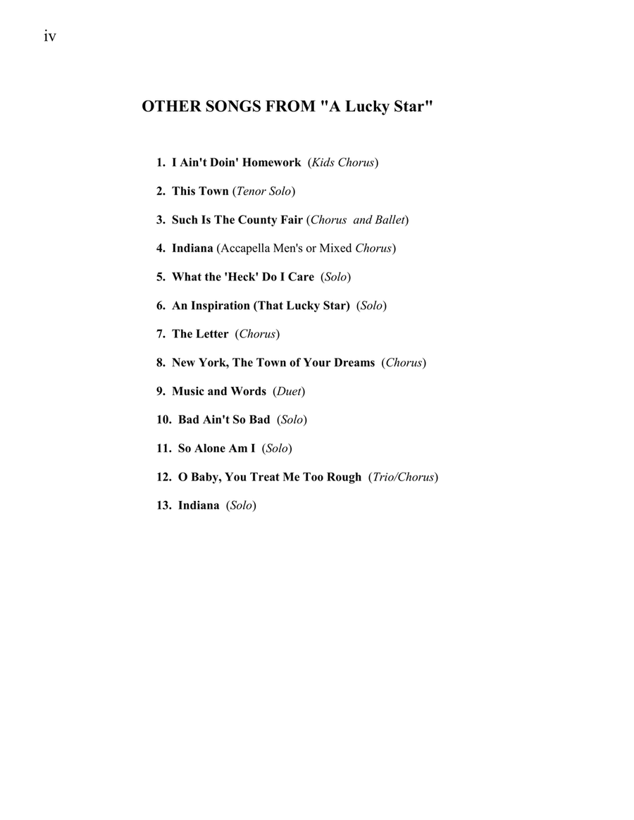 An Inspiration (That Lucky Star) for SATB Chorus 4-Part scores gallery preview page 4