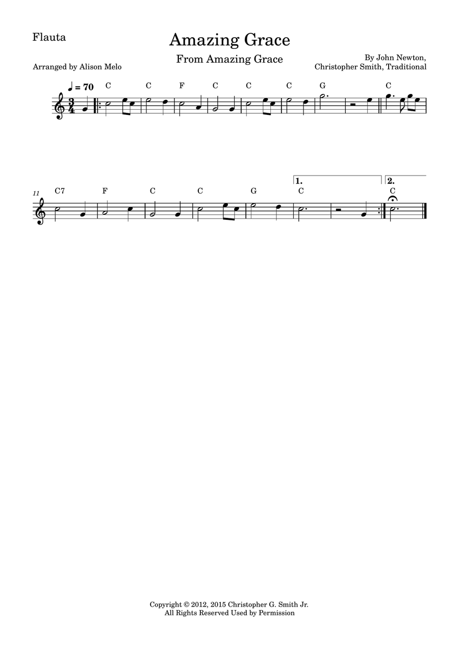 Amazing Grace Amazing Grace Woodwind Duet scores gallery preview page 2