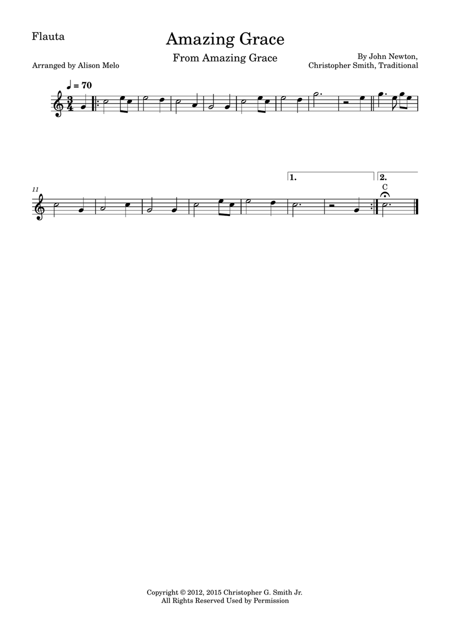 Amazing Grace Amazing Grace Woodwind Duet scores gallery preview page 2