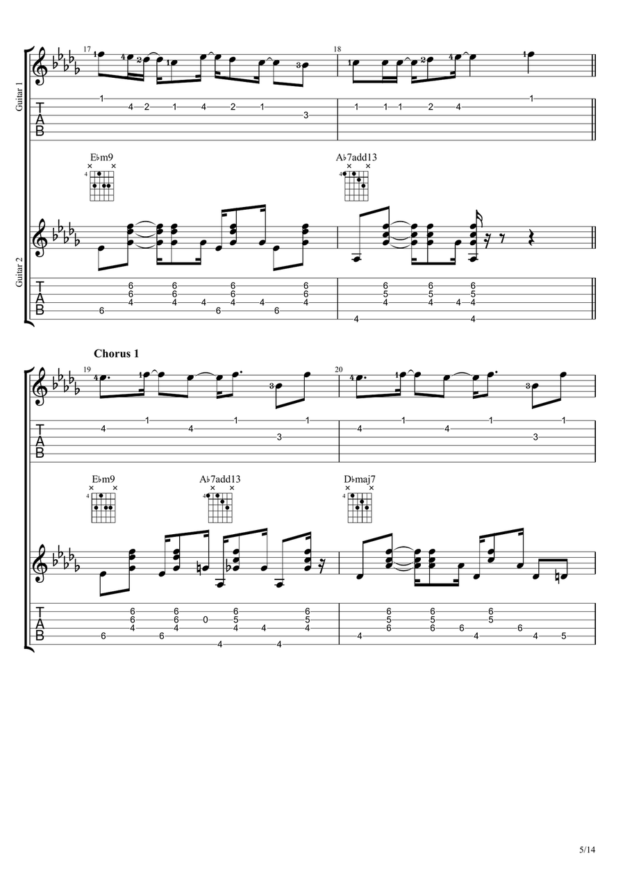 From The Start From The Start Guitar Ensemble scores gallery preview page 5