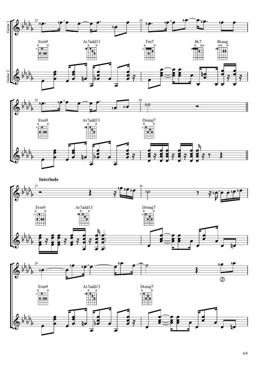 From The Start From The Start Acoustic Guitar scores gallery preview page 4