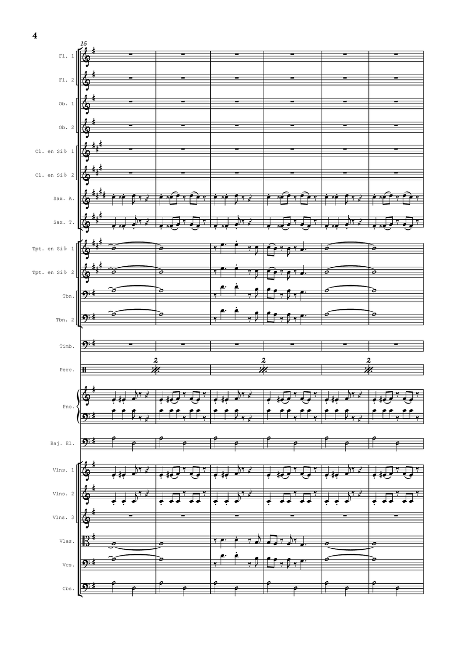 Aquarela Brasileira (Aquarela Do Brasil) Full Orchestra scores gallery preview page 4