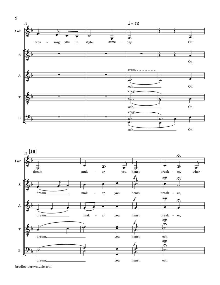 Moon River Moon River Divisi scores gallery preview page 2