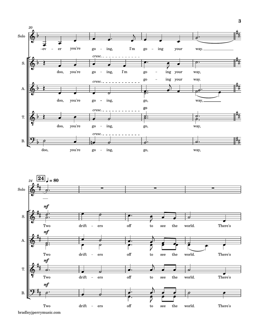 Moon River Moon River Divisi scores gallery preview page 3