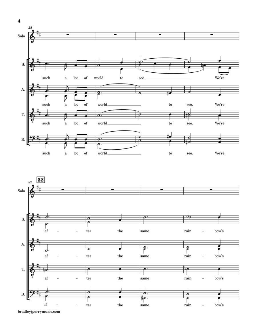 Moon River Moon River Divisi scores gallery preview page 4