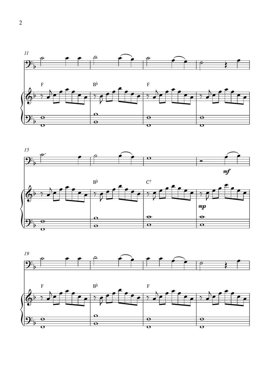 Blowin' In The Wind Blowin' In The Wind Euphonium scores gallery preview page 2