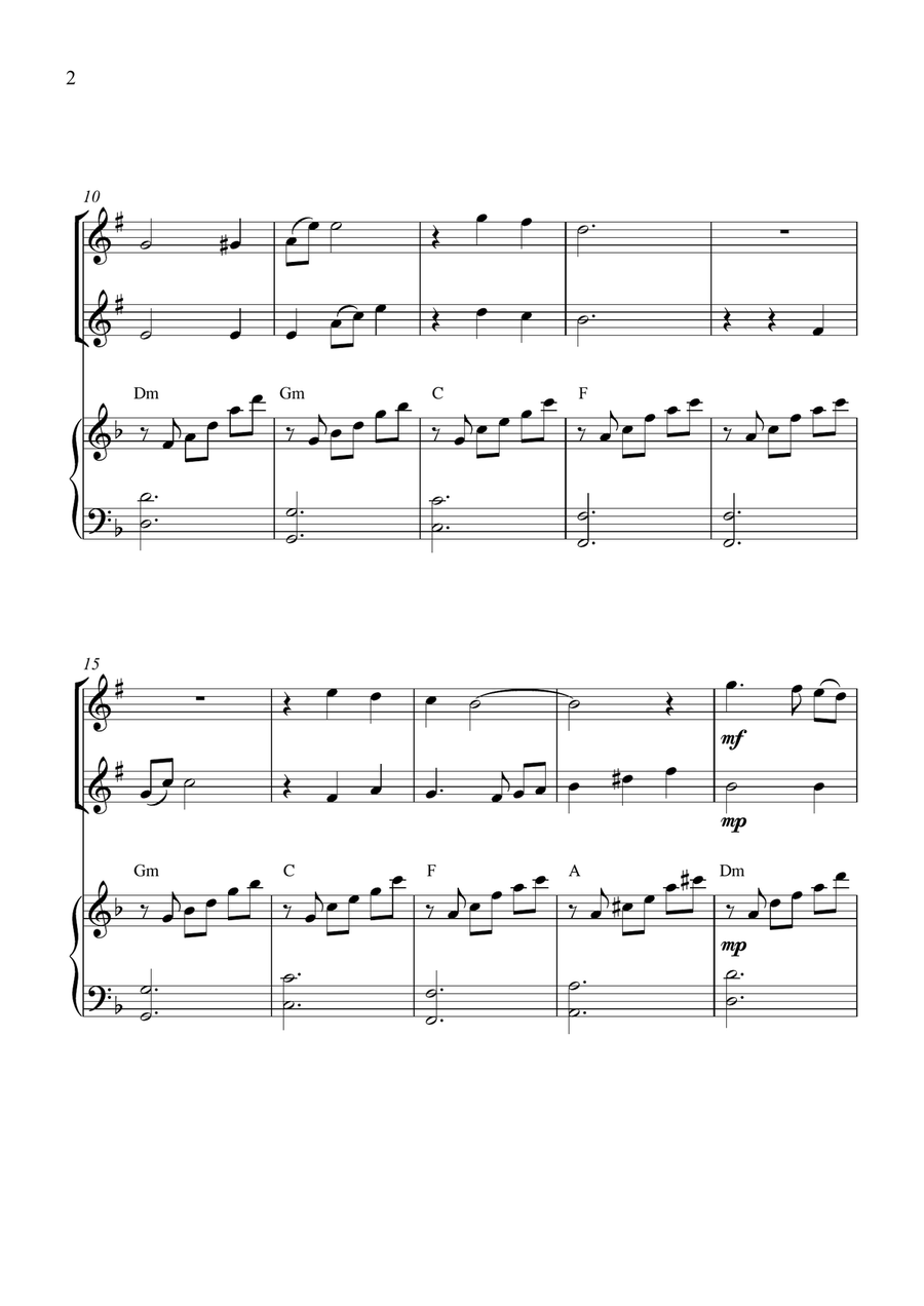Fly Me To The Moon (In Other Words) Woodwind Duet scores gallery preview page 2