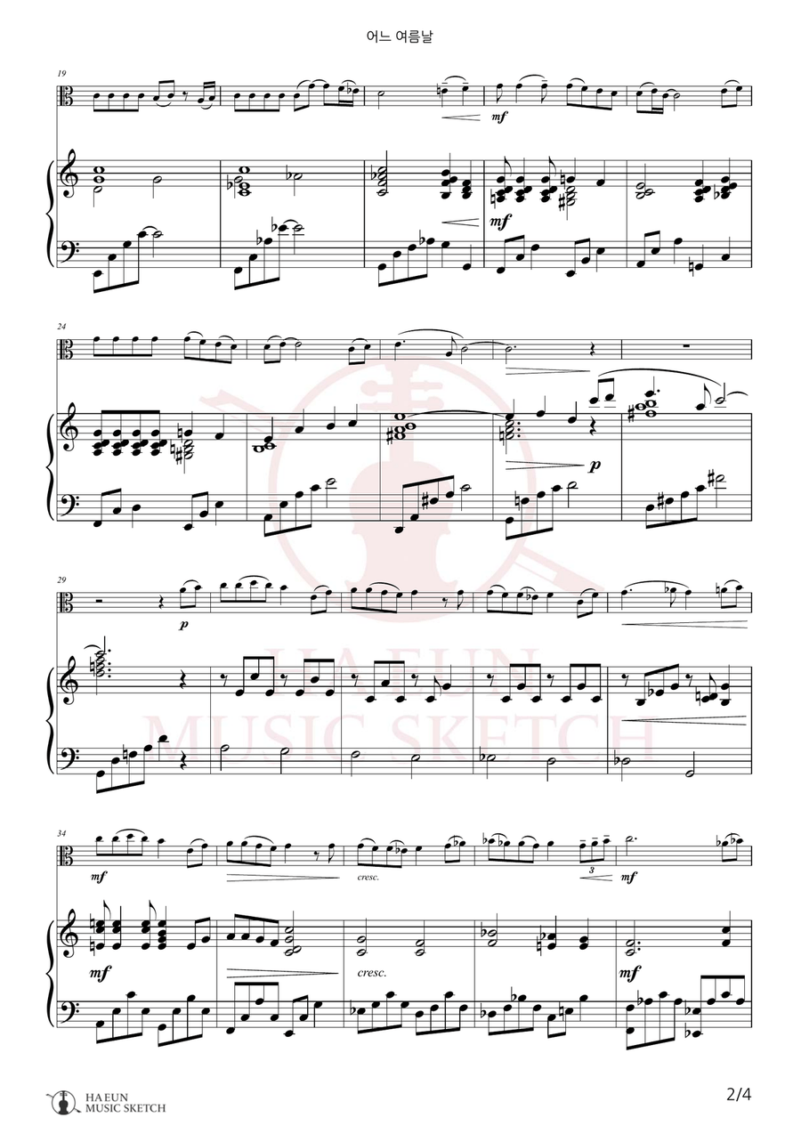 One Summer's Day Chamber Music scores gallery preview page 2