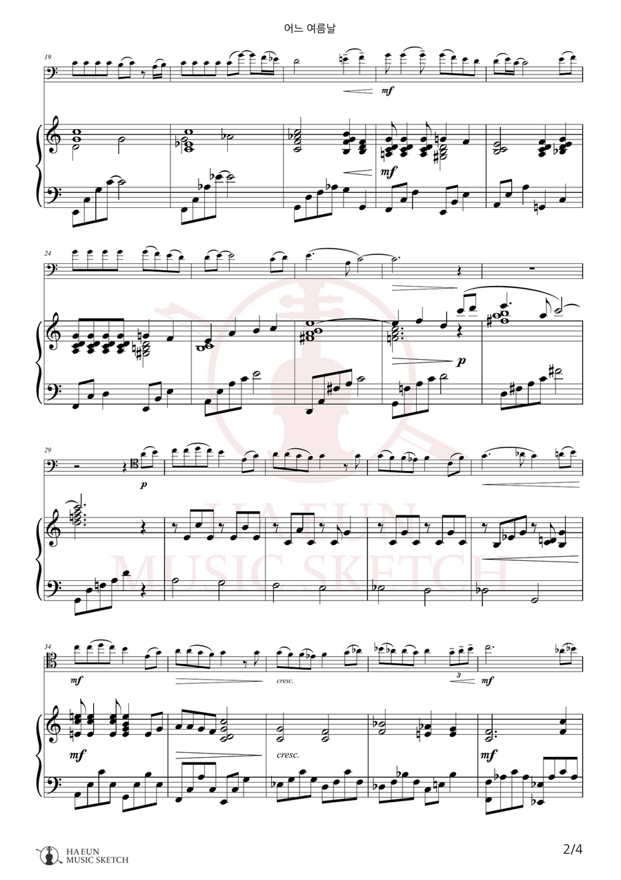One Summer's Day Chamber Music scores gallery preview page 2