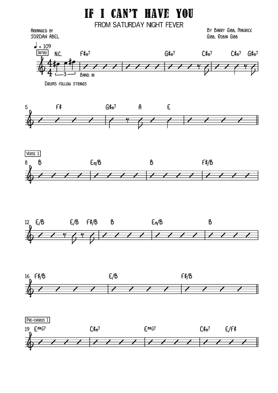 If I Can't Have You If I Can't Have You Piano scores gallery preview page 1