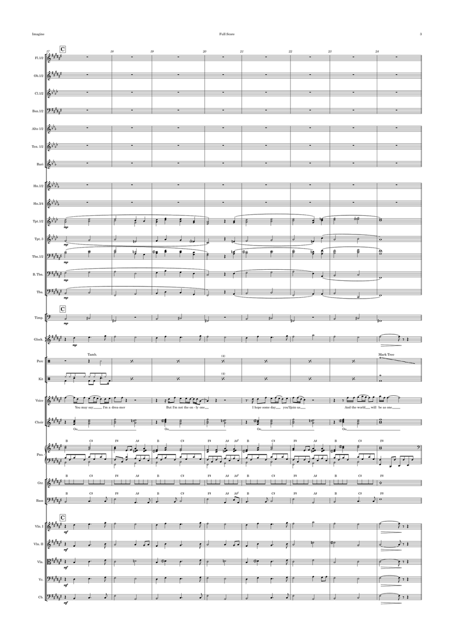 Imagine Full Orchestra scores gallery preview page 3
