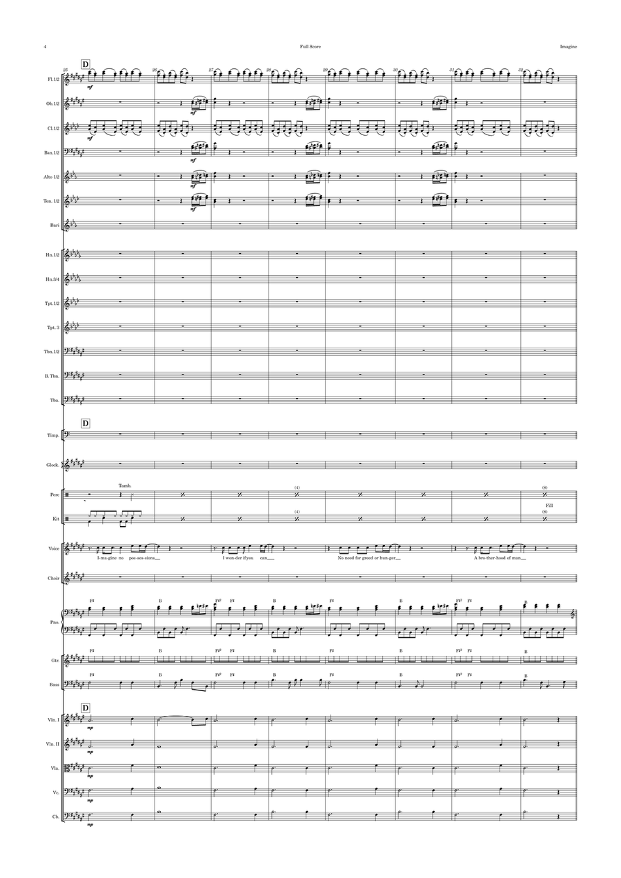 Imagine Full Orchestra scores gallery preview page 4